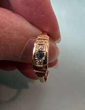 18ct Gold Sapphire Diamond