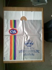 Three Vintage C&A Carrier Bags