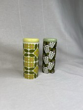 Orla Kiely Tile and Stem Print Storage Tins Rare Matching Pair John Lewis