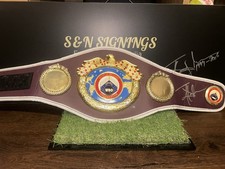 Johnny Nelson signed mini WBO boxing belt *private signing* COA