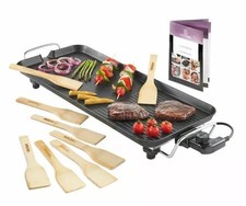 MisterChef XL Large Electric Teppanyaki Grill BBQ TableTop Non Stick Hot Plate