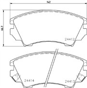 Mintex mdb2869 brake - mdb2869, pad
