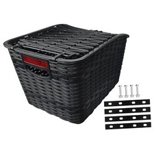 Bike Basket Rear Women Men Bicycle Basket for Shopping Riding Mountain Bike