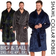 Mens New Dressing Gown Plush