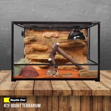 Reptile One RTF-900HT Terrarium Glass (hinged Door) 90x45x60cm (black)