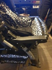 pushchair/pram excellent condition black white grey