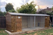 Dog Kennel and Run (Large Double) 21ft