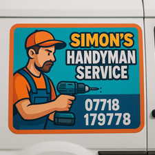 Square Magnetic Van Signs