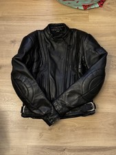 Ladies BELSTAFF Black Leather Motorcycle Biker Jacket Size 12