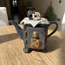 Cardew Design Safe Teapot. Grey   With Bag Of Gold And Jewellery Box. Early