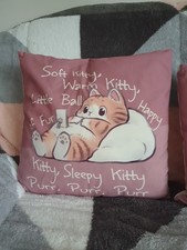 2 Cute Cat Cushions With