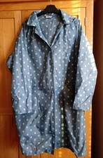 Cath Kidston Blue White Spot Showerproof Lightweight  Coat Size S-M Chest 42in