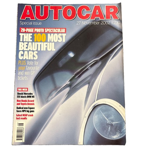 Autocar magazine nov 2002 - autocar,