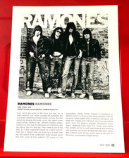 The Ramones Self-Titled Album Cover Art PICTURE / PRINT 12" x 9"