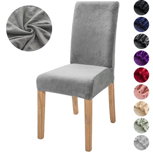 Plush velvet dining chair - plush,