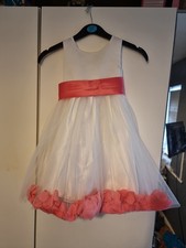 Red Flower Girl Dress 2-4yrs With Petals