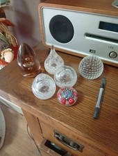 A Collection of Signed Collectable Glass Paperweights