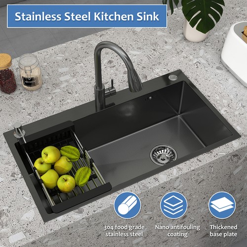 Black drop kitchen sink - drop,