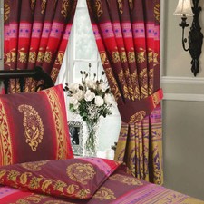 Kashmir Fuchsia Curtains Pair
