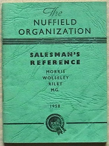 Nuffield salesmans reference - nuffield,