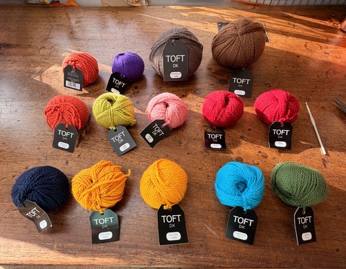 Toft 100 yarn x14 balls - yarn, (12