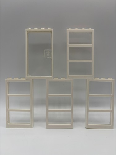 Lego white framed windows - white,