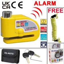 FD-MOTO LK603S Motorbike Alarm Brake Disc Lock Motorcycle CE &  UKCA Approved