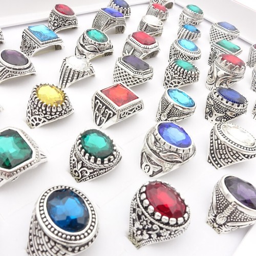 50pcs turquoise and glass - turquoise,