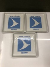 X3 Jacob Delafon Chappee Pottery Square Shallow Dishes 5 Inches