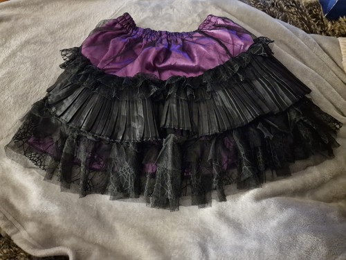 Purple black floral - black,