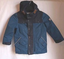 Joules Right as Rain Childrens Jacket Hooded Full Zip & Push Studs Boy's Age 3 y