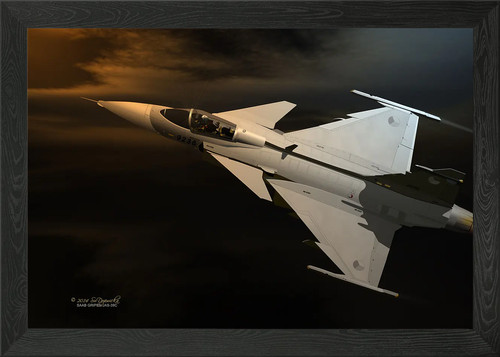 Saab gripen jas 39c framed - jas,