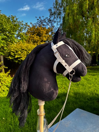 Handmade black hobby horse - black,