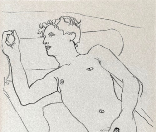 Jean cocteau drawing - jean, male