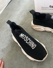 Moschino Logo Sock Trainers UK Size 8