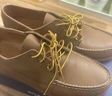 Sebago Docksides UK 10 Boat Shoes Men's BlBrown Leather Deck Nautical USA BNIB