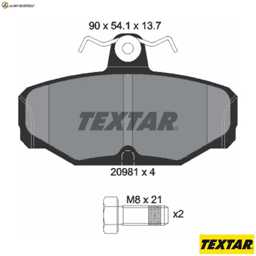 Brake pad set disc - set,