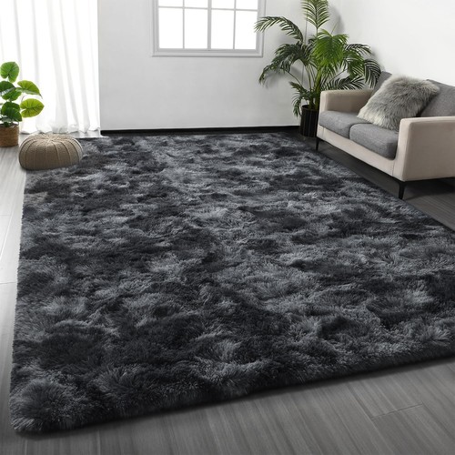 Fluffy rugs large shaggy rug - rugs,