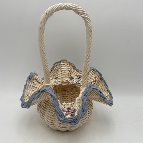 Vintage wicker white hand - white,