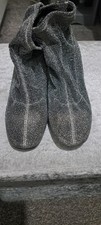 Grey Sparkly Pull On Ankle