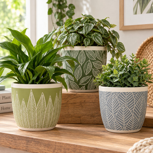 Set ceramic plant - ceramic,