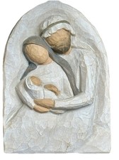 Willow Tree Wall Art Holy Family A Child is Born Plaque 2002 Demdaco Nativity