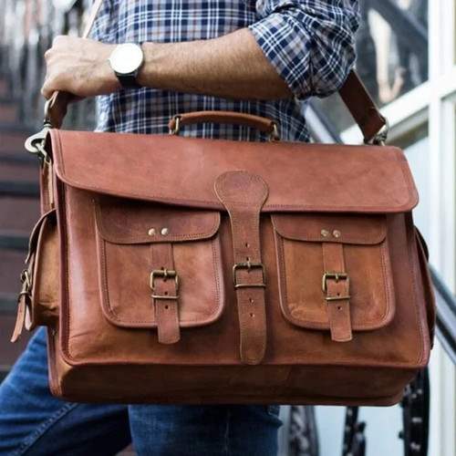 Mens genuine leather laptop - genuine,