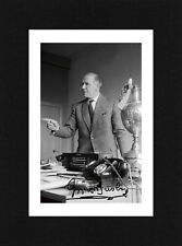 8X6 Mount MATT BUSBY Signed PHOTO Gift Ready To Frame MANCHESTER UNITED