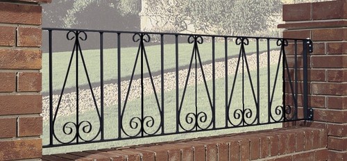 Stira scroll railing panel - scroll,