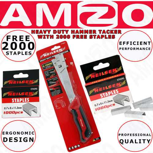 Hammer tacker stapler heavy - hammer,