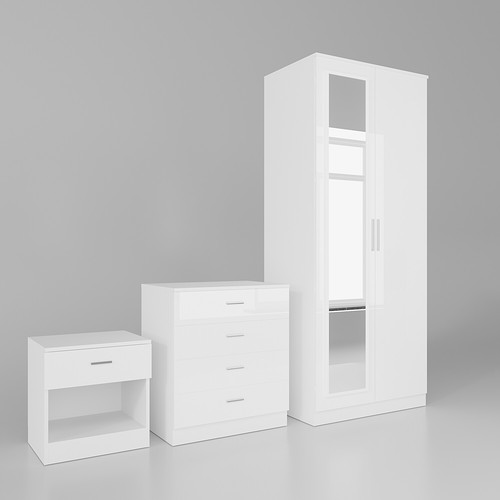 Modern bedroom furniture set - bedroom,