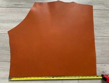 23x20 inches Veg Tanned Premium Full Grain Cow Hide Leather  Tan Color 2 mm