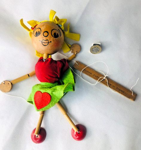 Wood wooden puppet pelham - wooden,