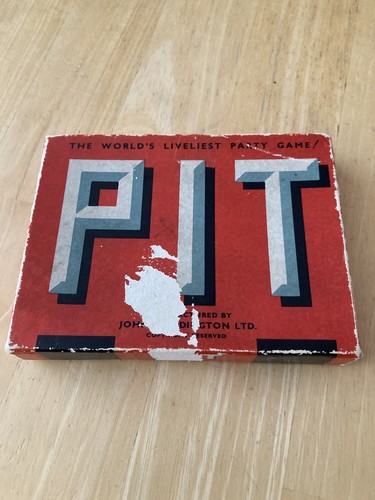 Vintage pit playing card - vintage, game